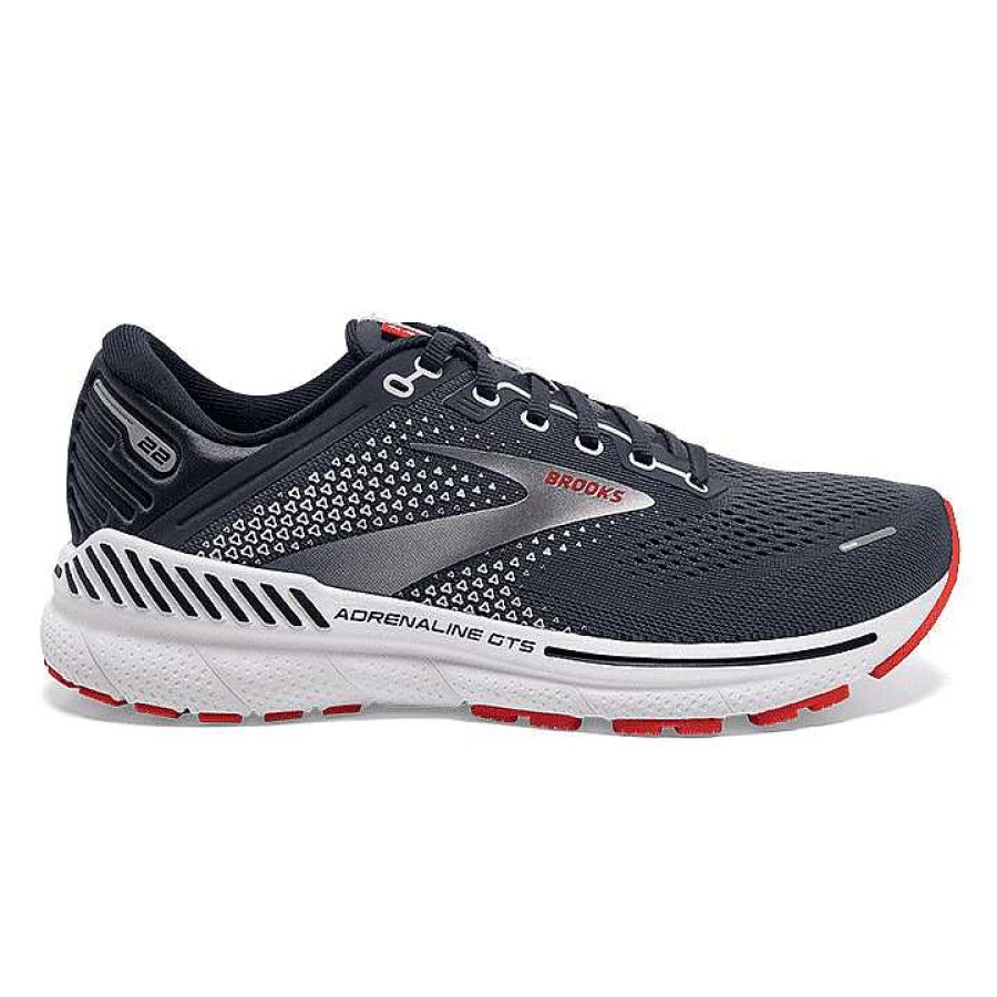 Men Brooks Running | Men'S Brooks Adrenaline Gts 22 - Peacoat/India Ink/Grenadine