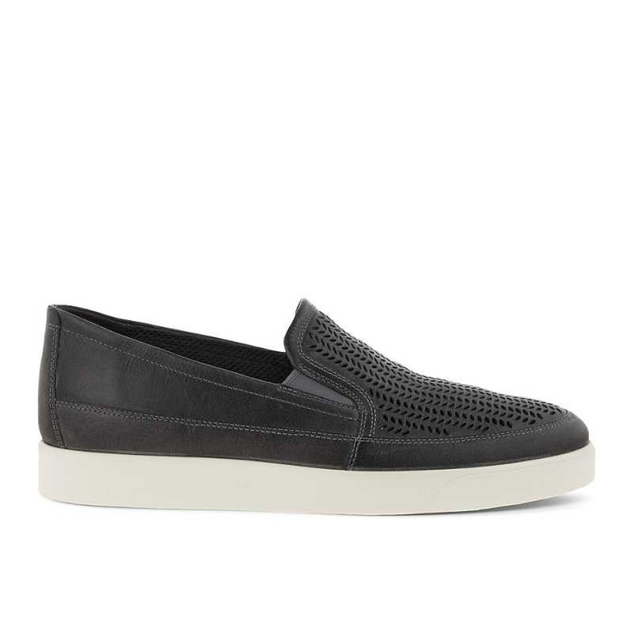 Men ECCO | Men'S Ecco Street Lite Summer - Titanium Nubuck