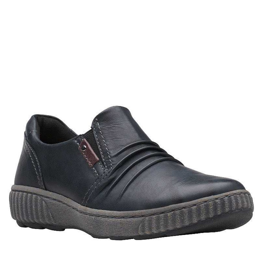 Women Clarks | Women'S Clarks Magnolia Faye - Black Leather