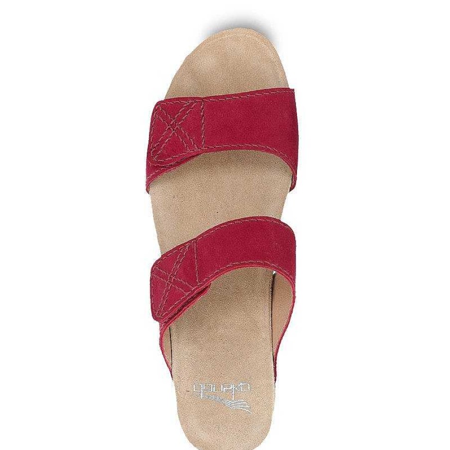 Women Dansko | Women'S Dansko Maddy - Red Milled Nubuck