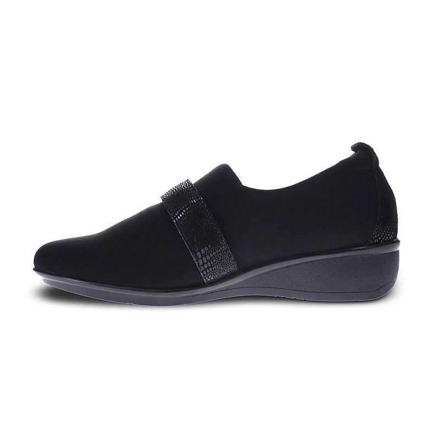 Women Revere | Women'S Revere Genoa Black/Black Lizard