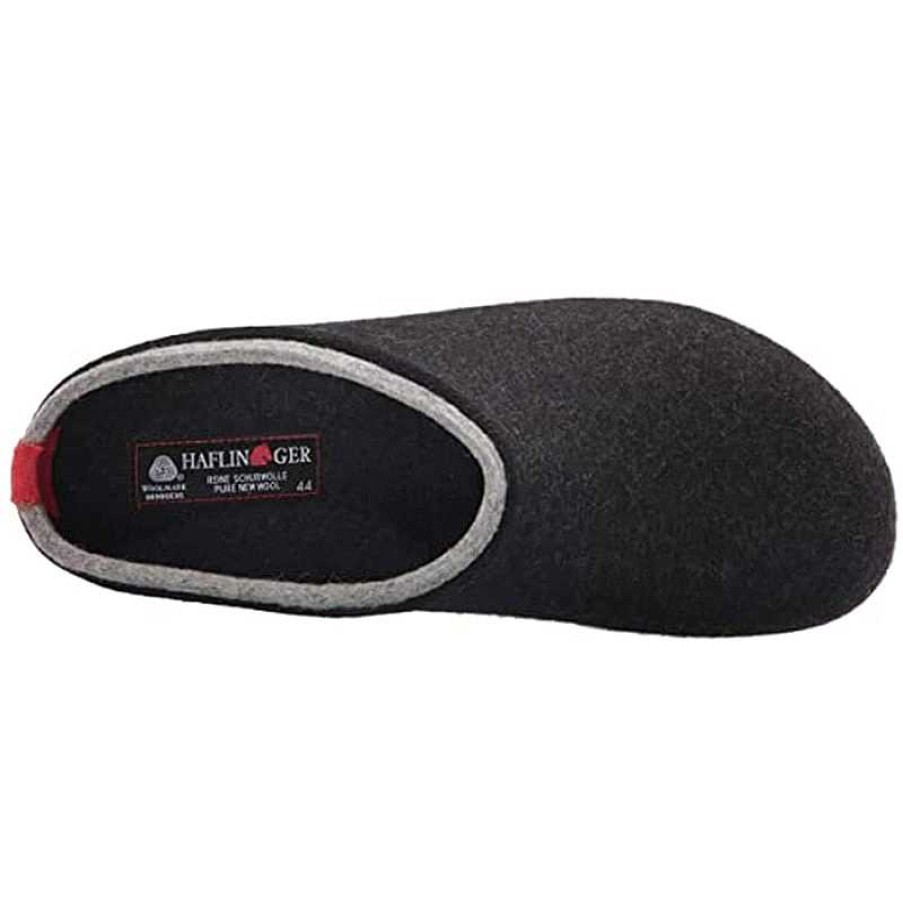 Men Haflinger | Haflinger Kris Slipper - Charcoal