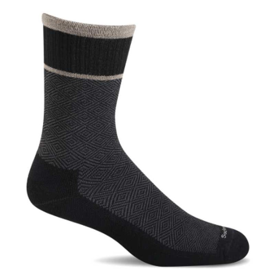 Accessories Sockwell | Men'S Sockwell Plantar Ease Cush - Black