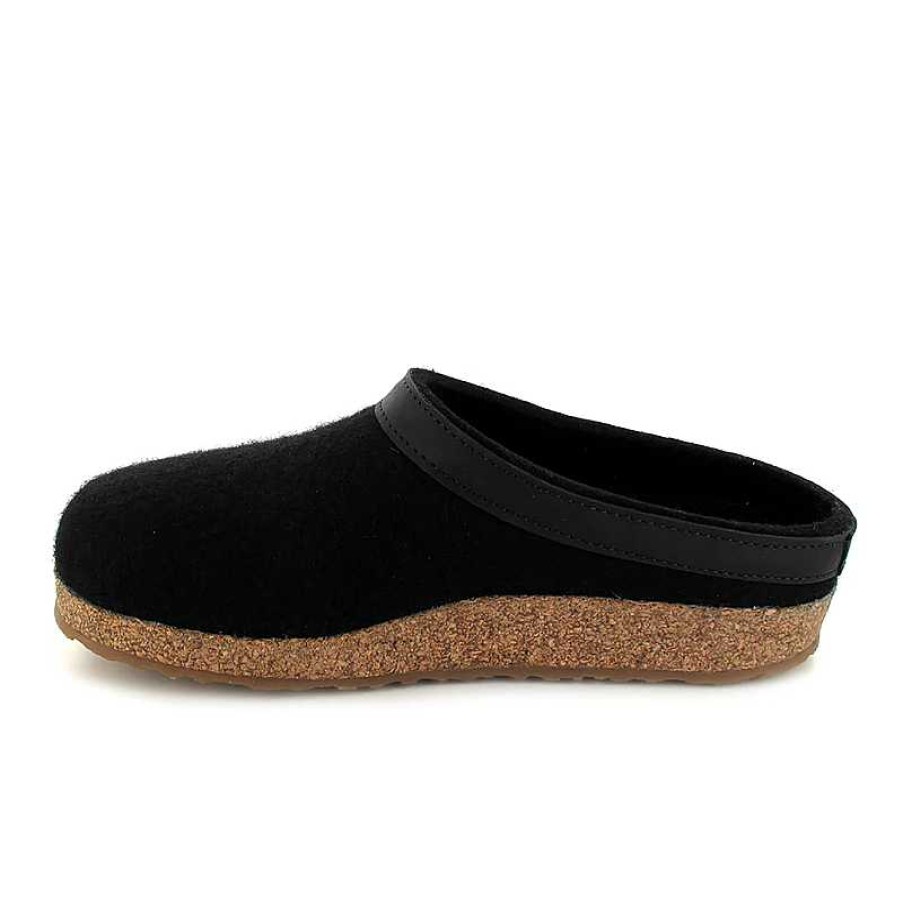 Men Haflinger | Men'S Haflinger Gzl Slippers - Black