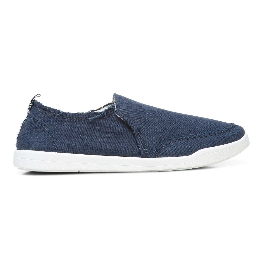 Women Vionic | Women'S Vionic Malibu Canvas Slip On - Navy