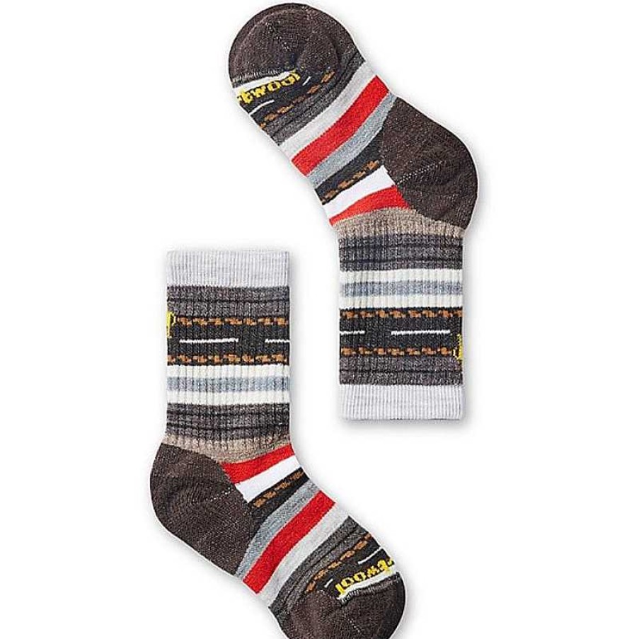 Kids Smartwool | Kids' Smartwool Hike Full Cushion Margarita Crew Socks - Chestnut