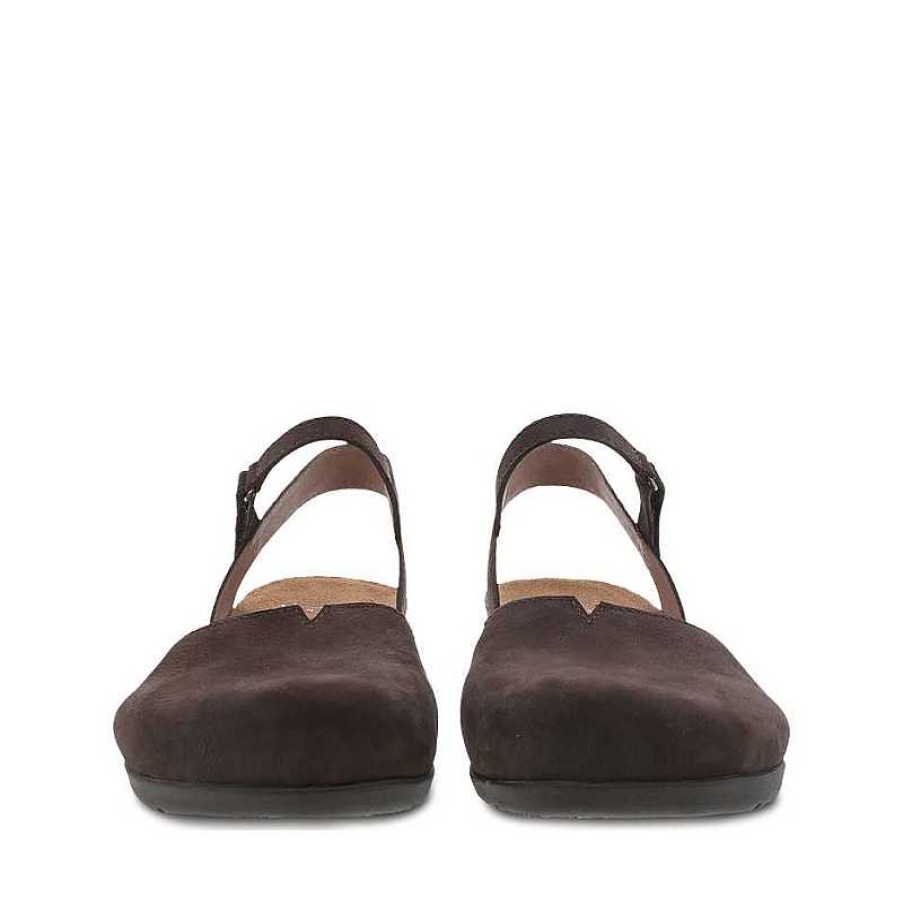 Women Dansko | Women'S Dansko Rowan - Chocolate Milled Nubuck