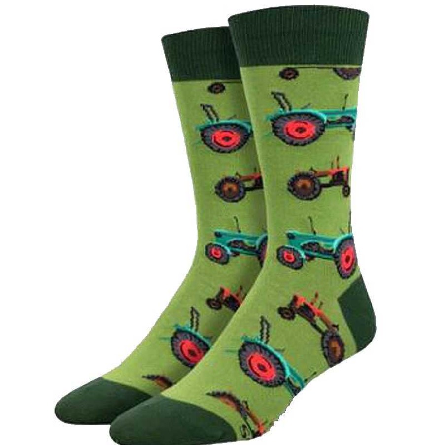 Accessories Socksmith | Socksmith Tractors Crew Socks - Green