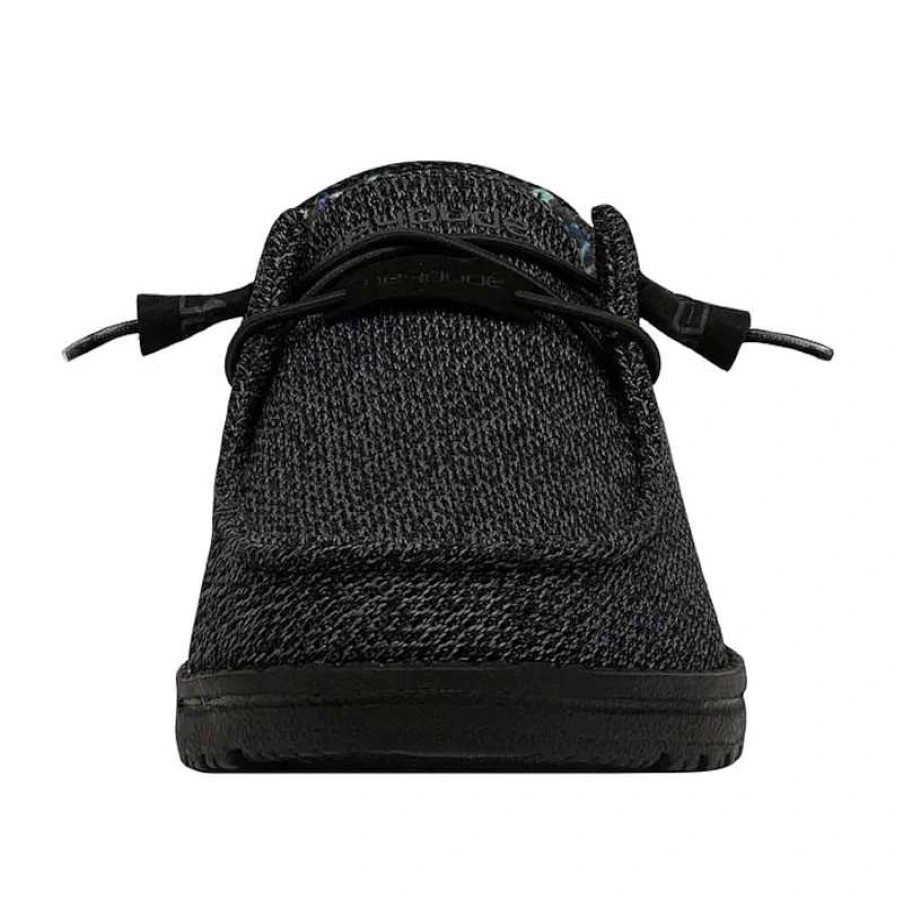 Women Hey Dude | Women'S Hey Dude Wendy Sox Micro - Total Black