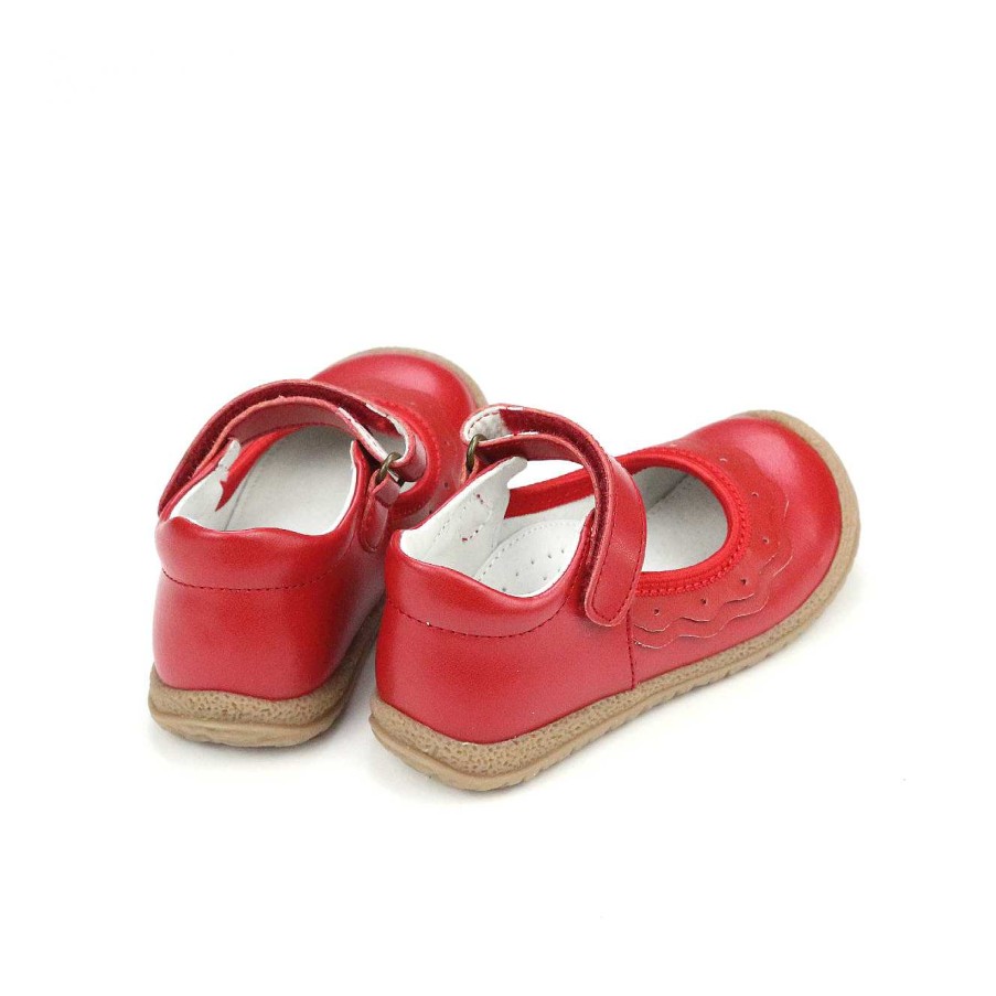 Kids L'Amour | Girl'S L'Amour Paige Ruffle Mary Jane - Red