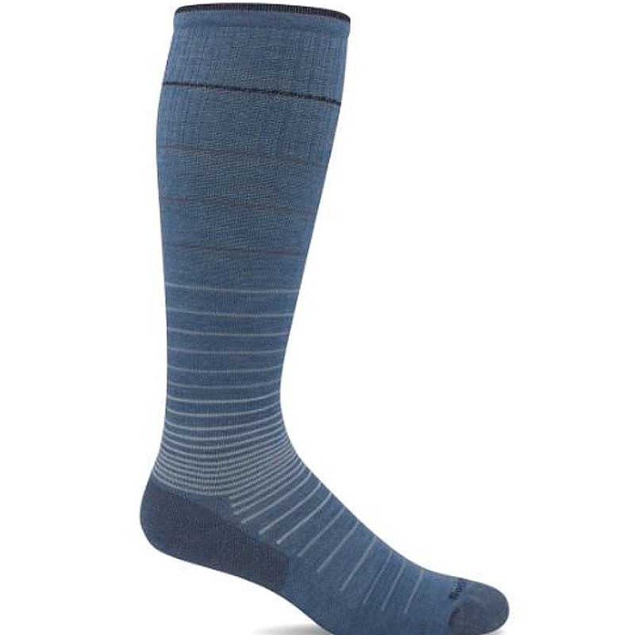 Accessories Sockwell | Women'S Sockwell Circulator Moderate Graduated Compression Socks - Bluestone