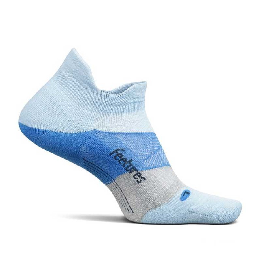 Accessories Feetures | Women'S Feetures Elite Max Cushion No Show Socks Big Sky Blue