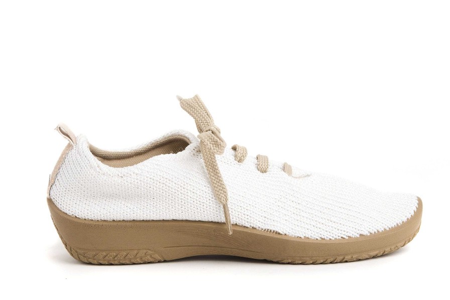 Women Arcopedico | Women'S Arcopedico Ls 1151 Knit Sneaker - White/Beige