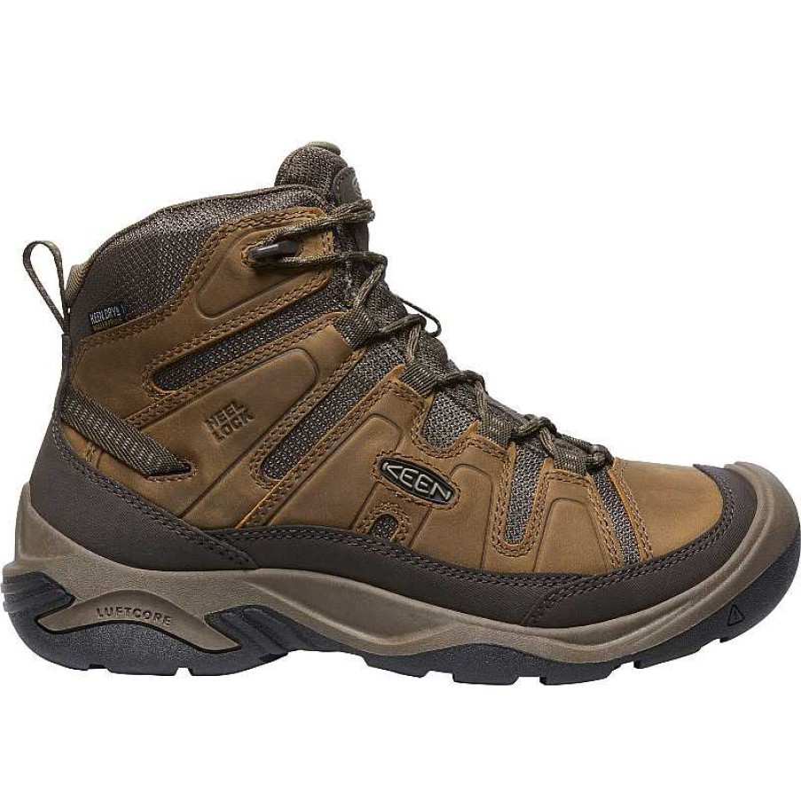 Men Keen | Men'S Keen Circadia Mid Waterproof - Bison|Brindle