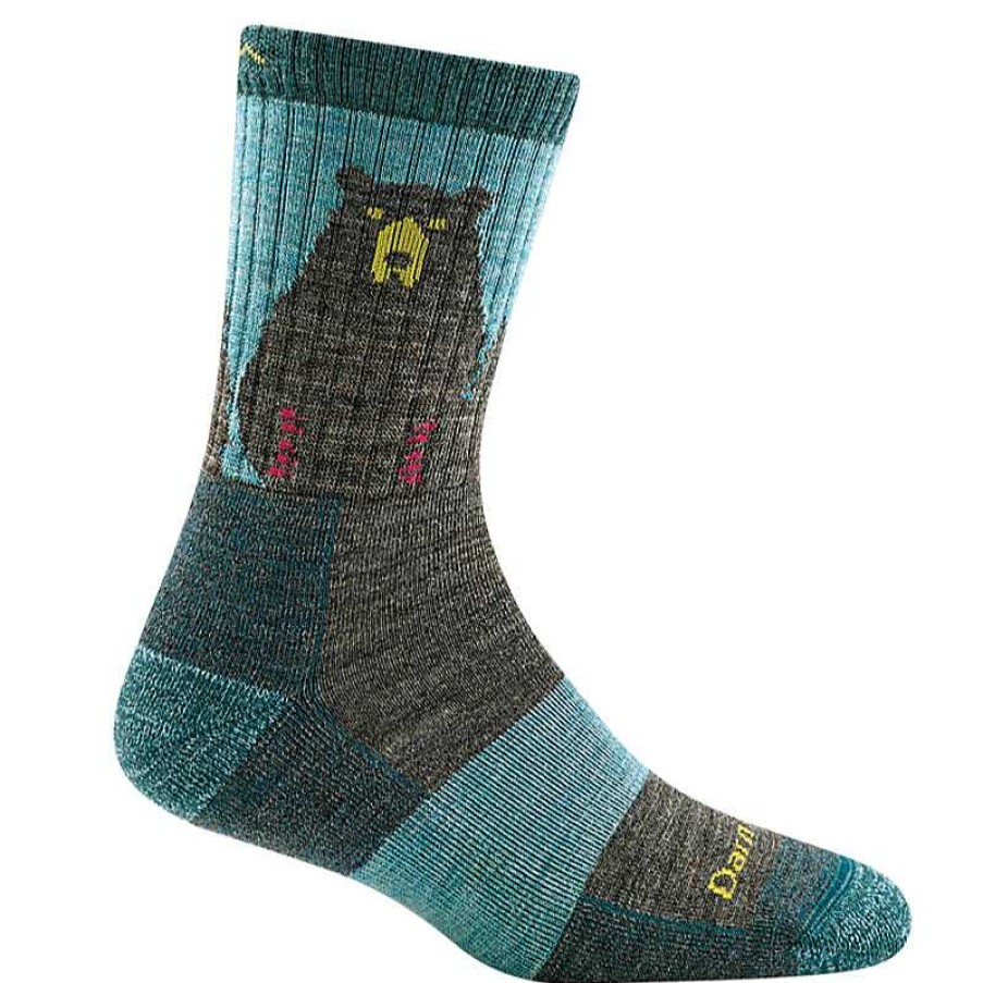 Accessories Darn Tough | Darn Tough Bear Town Lightweight Hiking Crew Socks Aqua