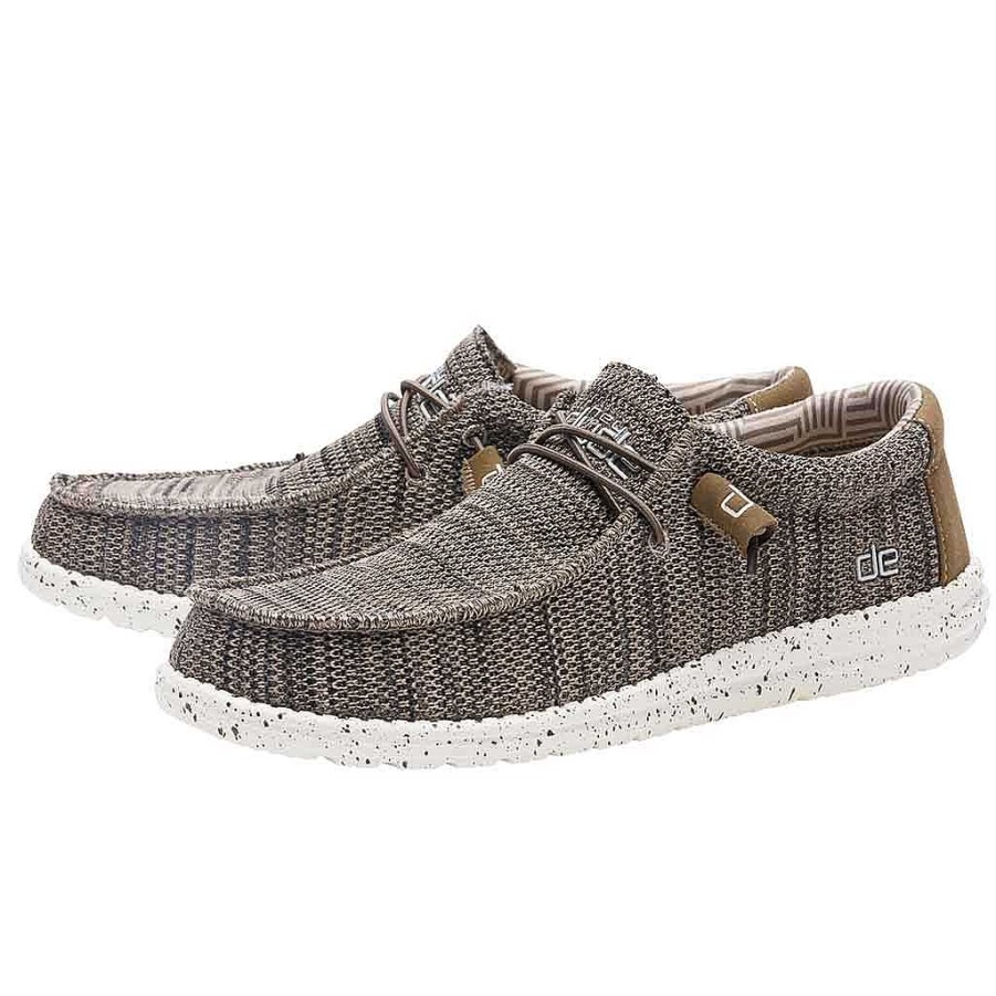 Men Hey Dude | Men'S Hey Dude Wally Sox - Brown