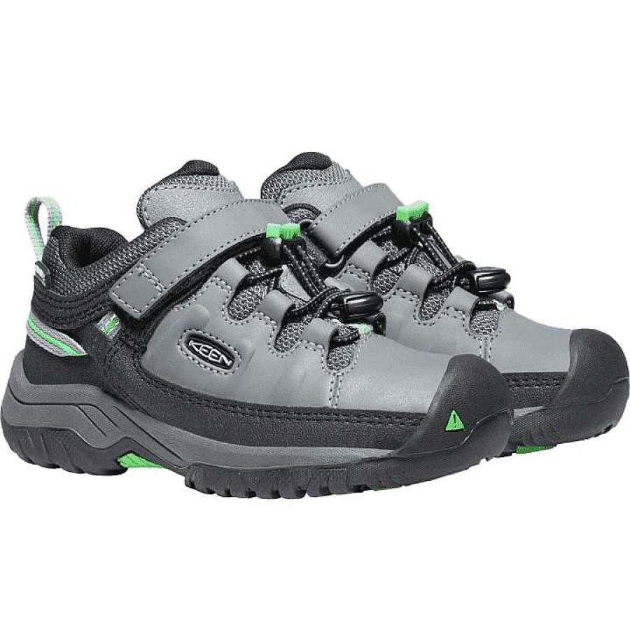 Kids Keen | Kids' Keen Targhee Low Waterproof C Size 10-13 Steel Grey/Irish Green