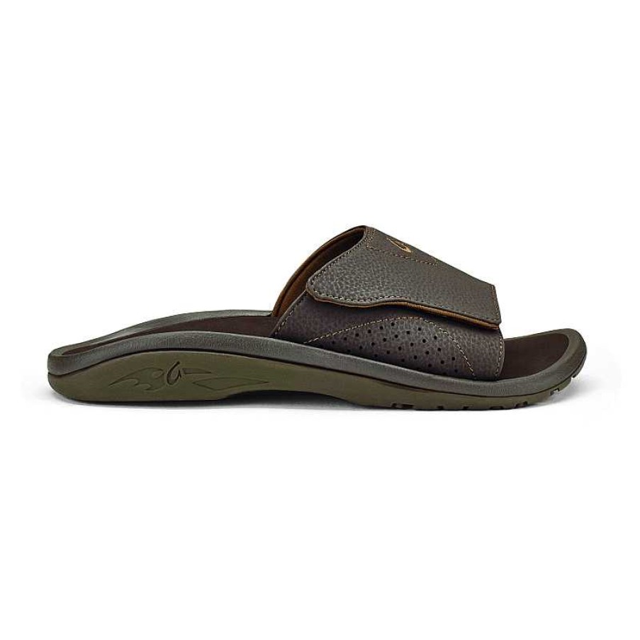 Men OluKai | Men'S Olukai Nalu Slide - Dark Java