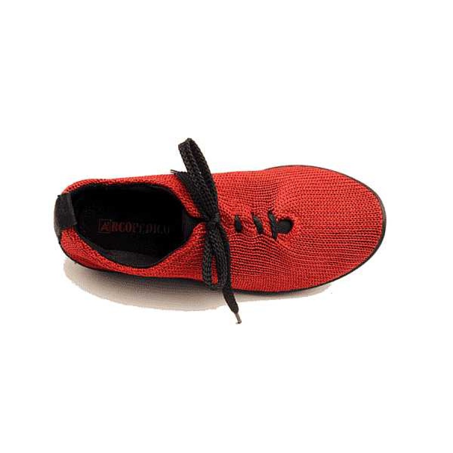 Women Arcopedico | Women'S Arcopedico 1151 Knit Sneaker Red