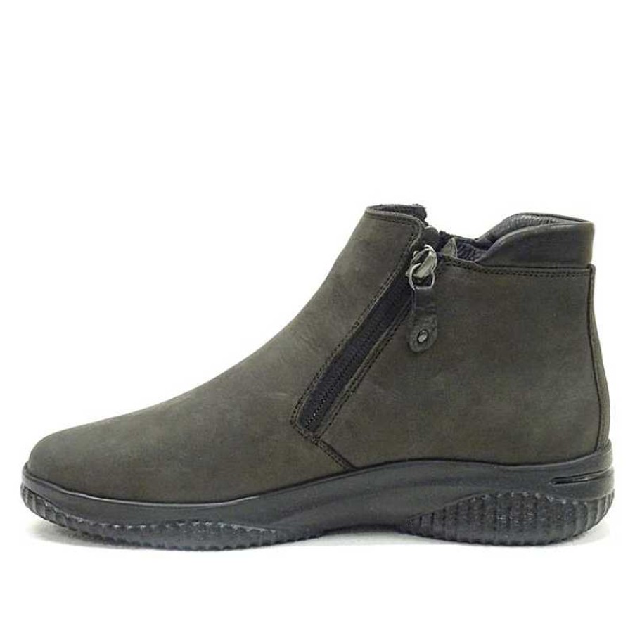 Women Hartjes | Women'S Hartjes Ethno Boot Zip Smoke/Schwarz - Uk Sizing