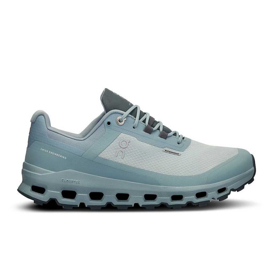 Women On Cloud | Women'S On Waterproof Cloudvista Trail Runner - Glacier/Cobble