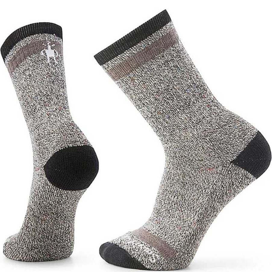 Accessories Smartwool | Smartwool Everyday Larimer Crew Socks - Black/Taupe Heather