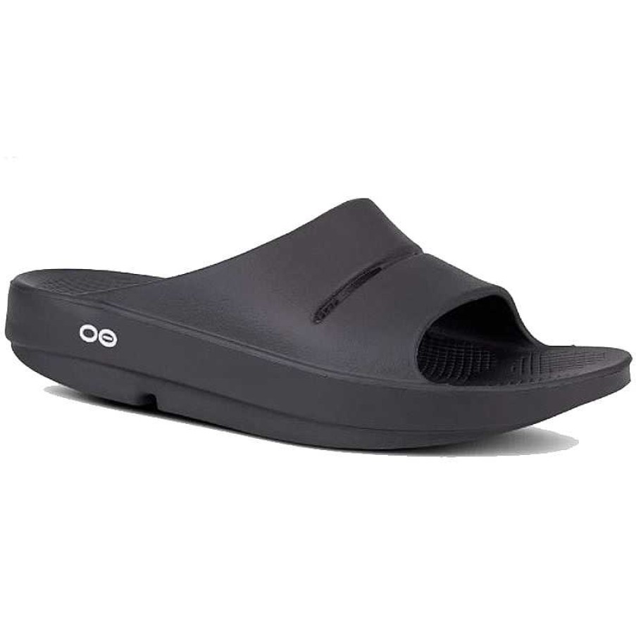 Men Oofos | Oofos Ooahh Slide - Black