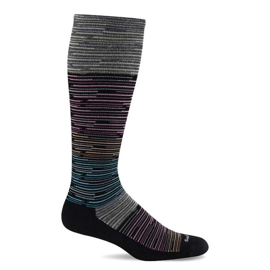 Accessories Sockwell | Sockwell Good Vibes Moderate Graduated Compression Socks - Black