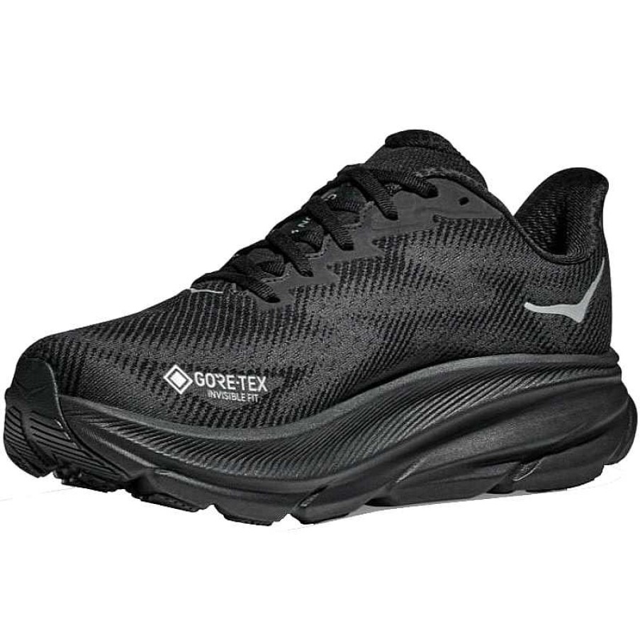 Men Hoka | Men'S Hoka Clifton 9 Gtx Black/Black (Bblc)