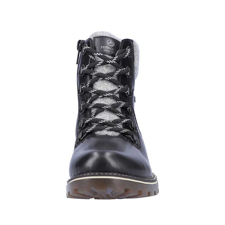 Women Remonte | Women'S Remonte D8462 Boot - Schwarz - Euro Sizing