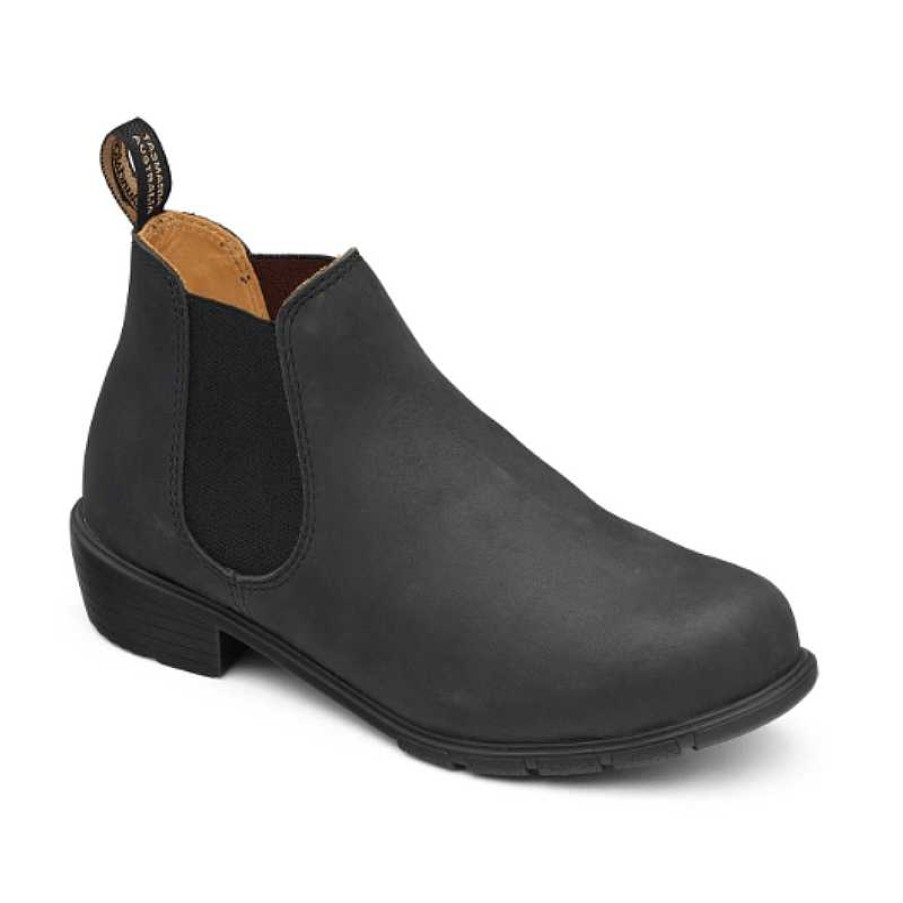 Women Blundstone | Women'S Blundstone Ankle Style Boots - Rustic Black - Uk Sizing