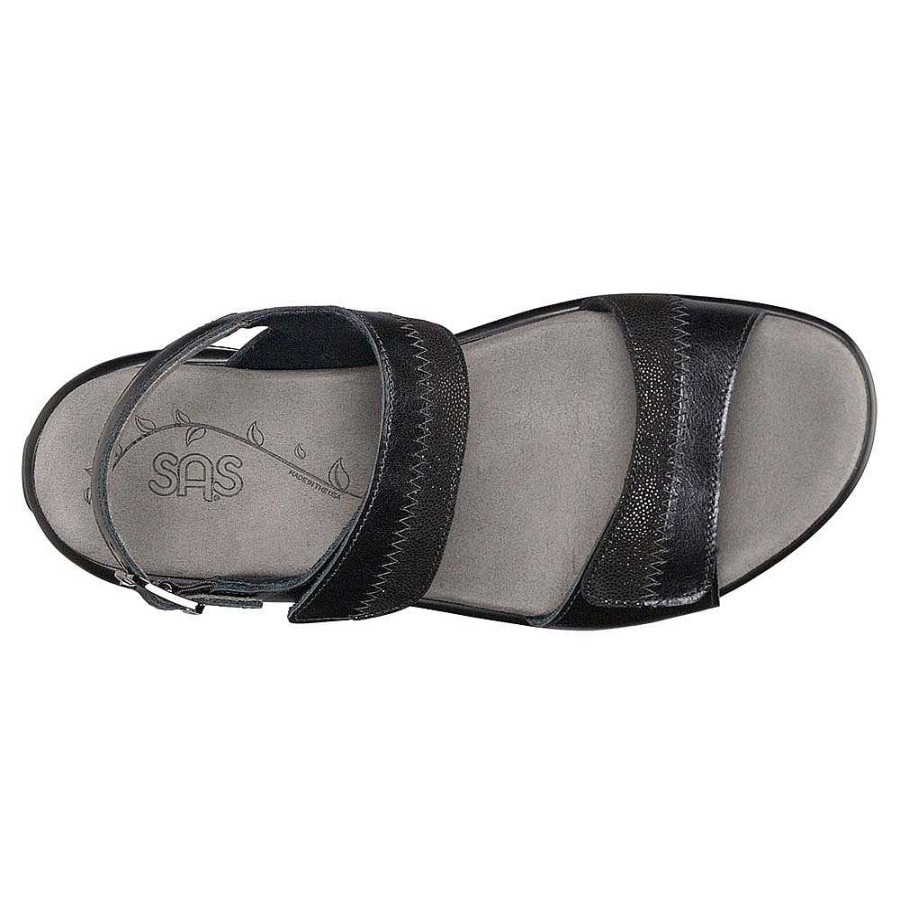 Women SAS | Women'S Sas Nudu Heel Strap Sandal - Midnight