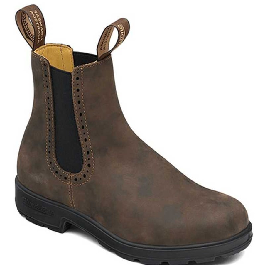 Women Blundstone | Women'S Blundstone High Tops - Rustic Brown - Uk Sizing