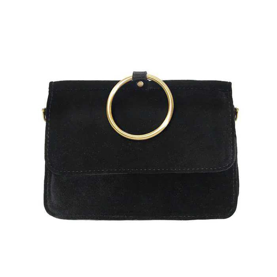 Accessories Joy Susan | Joy Susan Velvet Aria Ring Bag L8196-00 - Black