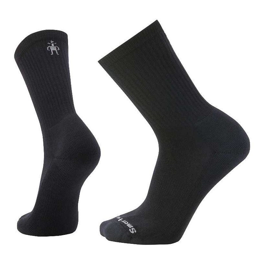 Accessories Smartwool | Smartwool Everyday Solid Rib Light Cushion Crew Socks - Black