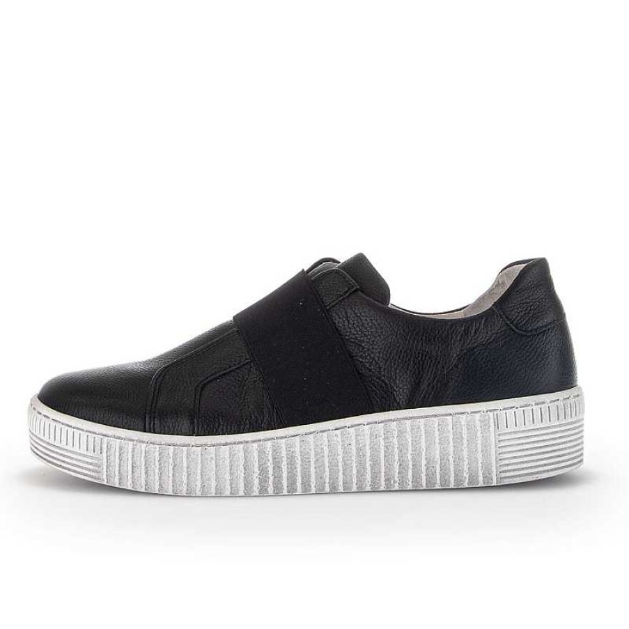 Women Gabor | Women'S Gabor 3.336-27 Low Top Sneakers - Schwarz - Uk Sizing