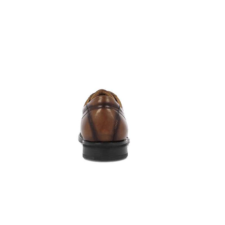 Men Florsheim | Men'S Florsheim Midtown Cap Toe Oxford - Cognac Smooth