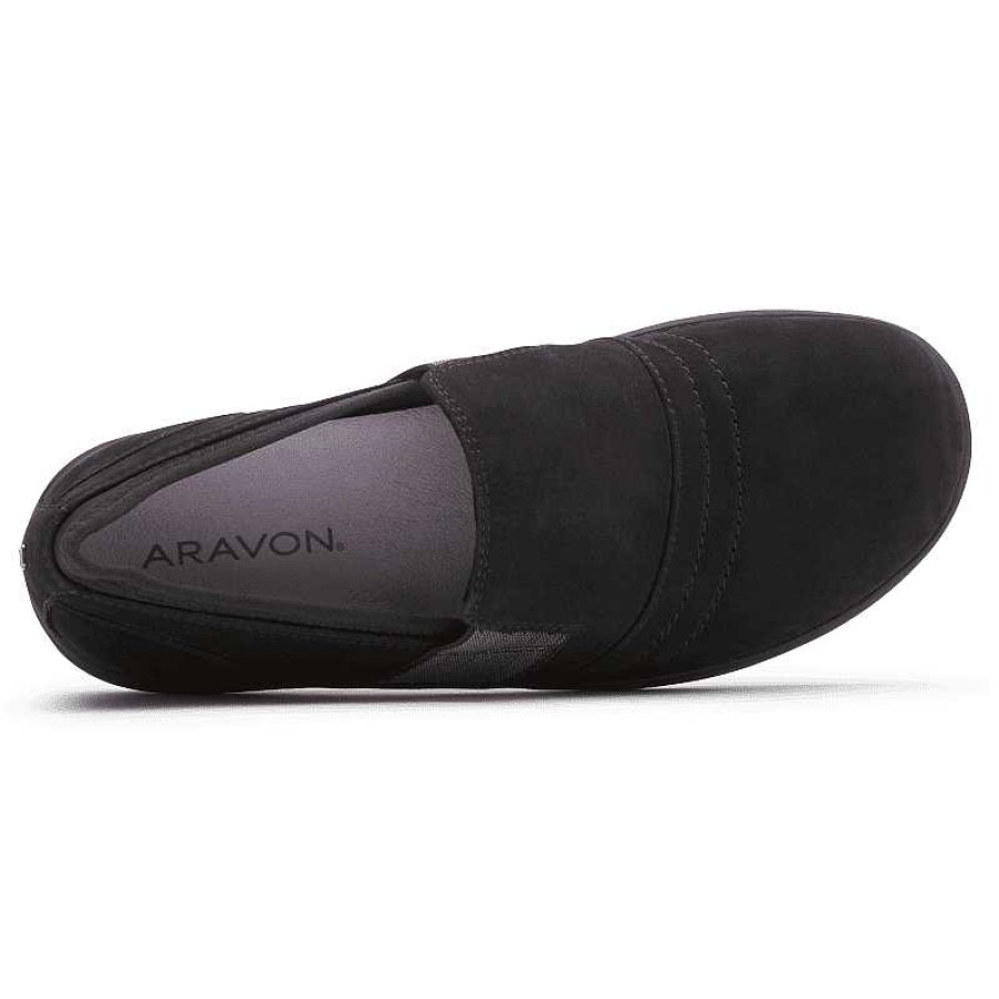 Women Aravon | Women'S Aravon Beaumont Twin - Gore Black