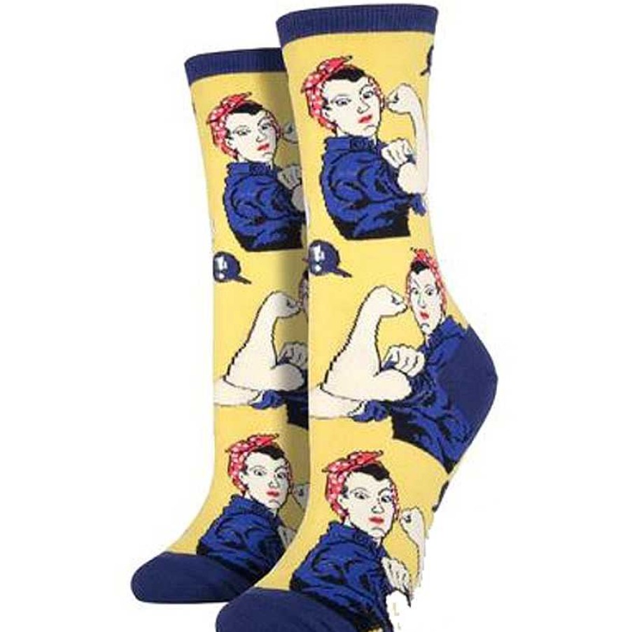 Accessories Socksmith | Socksmith Rosie Crew Socks - Yellow