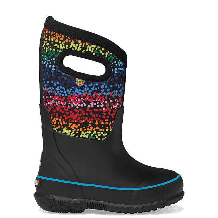 Kids Bogs | Kids' Bogs Classic Rainbow Dots Size 11-3 - Black Multi