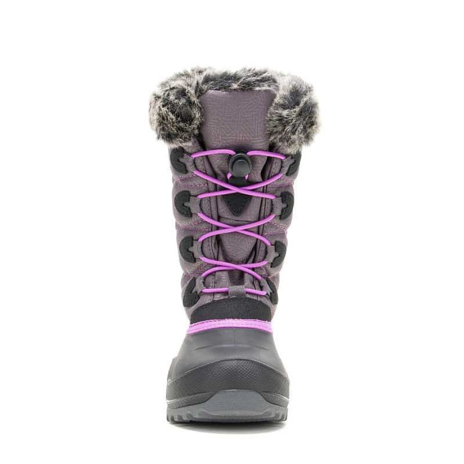 Kids Kamik | Kids' Kamik Snowgypsy 4 Sizes 1-7 - Charcoal|Orchid