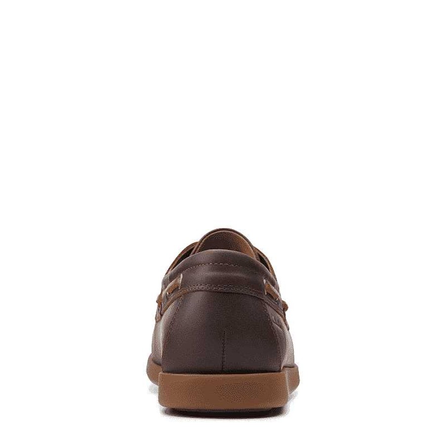 Men Clarks | Men'S Clarks Ferius Coast - Mahogany