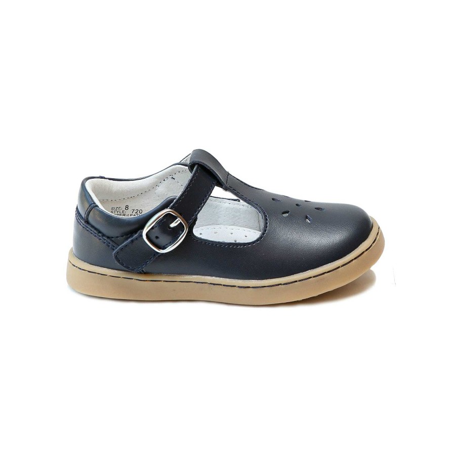 Kids L'Amour | Girl'S L'Amour Chelsea T-Strap Mary Jane - Navy