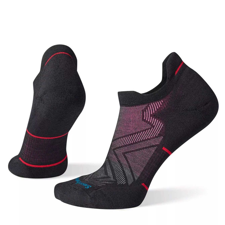 Accessories Smartwool | Women'S Smartwool Run Targeted Cushion Low Ankle Socks - Black