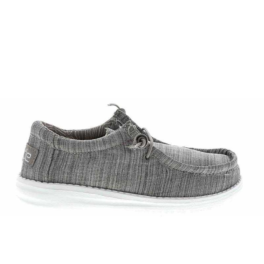 Kids Hey Dude | Kids' Hey Dude Wally Youth Linen - Stone