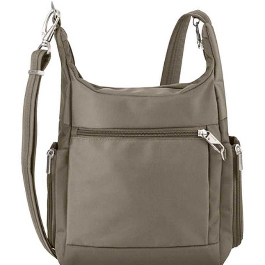 Accessories Travelon | Travelon Classic Messenger Bag Nutmeg