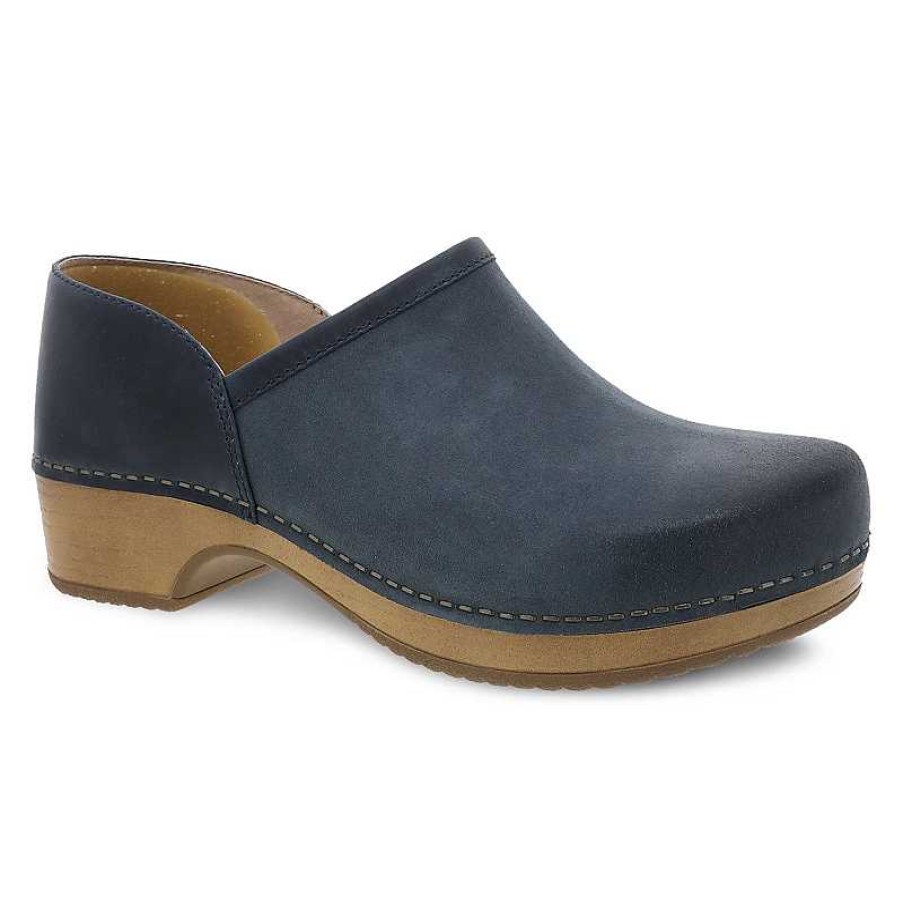 Women Dansko | Women'S Dansko Brenna - Navy Burnished Suede