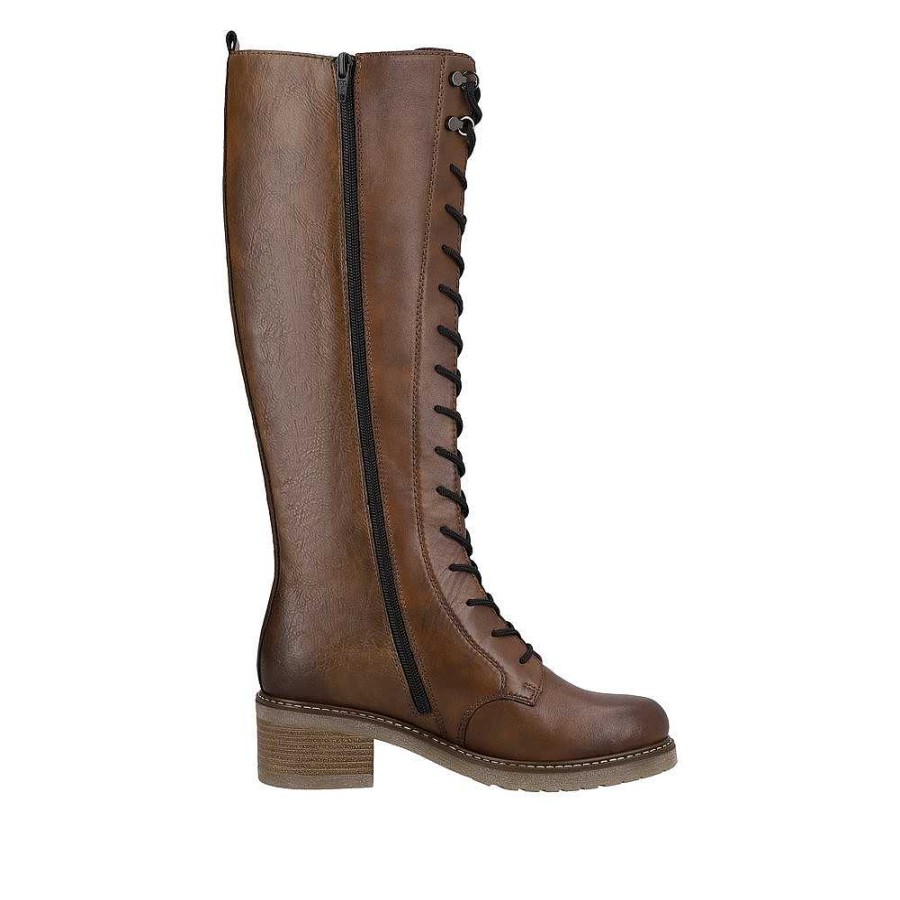 Women Remonte | Women'S Remonte Aida 74 Tall Boot - Chestnut