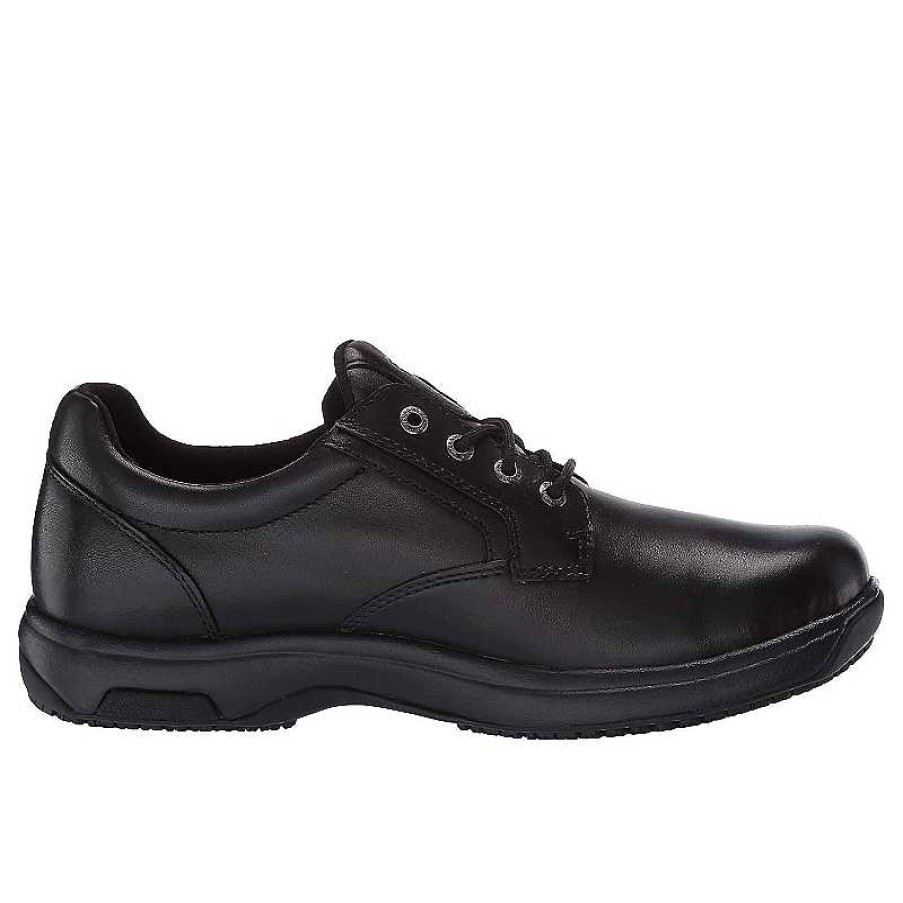 Men Dunham | Men'S Dunham 8000 Service Plain Toe Oxford - Black