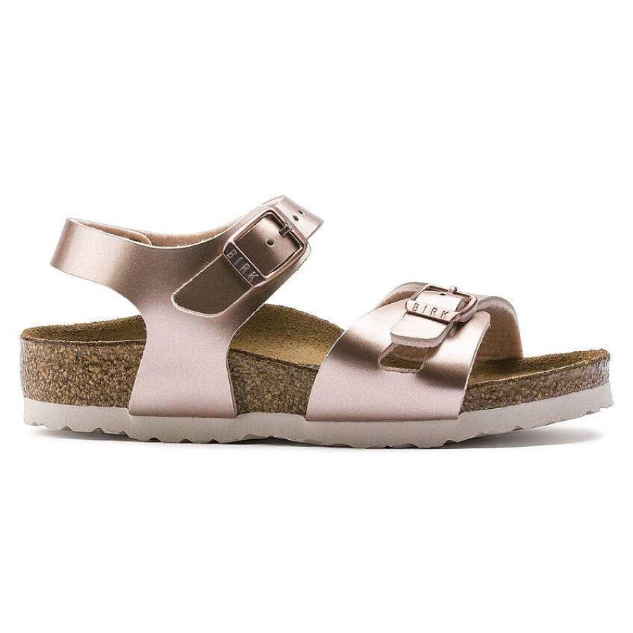 Kids Birkenstock | Kids' Birkenstock Rio Sizes 8-12 - Electric Metallic Copper